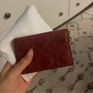 Lady Dior Flap Card Holder